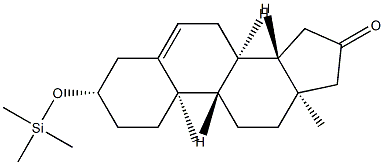 3β-(Trimethylsiloxy)androst-5-en-16-one 结构式