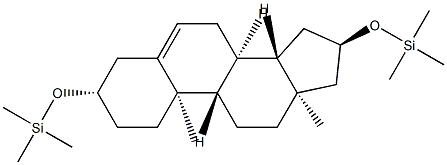 3β,16α-Bis(trimethylsiloxy)androst-5-ene Structure