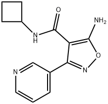 498053-00-2 4-Isoxazolecarboxamide,5-amino-N-cyclobutyl-3-(3-pyridinyl)-(9CI)