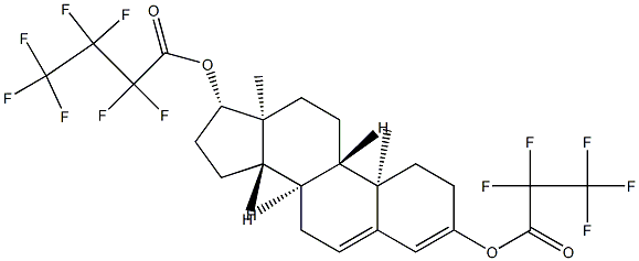 Androsta-3,5-diene-3,17β-diol 17-(heptafluorobutyrate)3-(pentafluoropropionate) 结构式