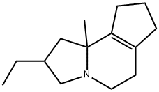 1H-Cyclopent[g]indolizine,2-ethyl-2,3,5,6,7,8,9,9b-octahydro-9b-methyl-(9CI) 结构式