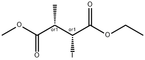 Butanedioic acid, 2-iodo-3-methyl-, 1-ethyl 4-methyl ester, (2R,3S)-rel- (9CI) 结构式