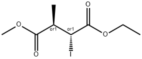 Butanedioic acid, 2-iodo-3-methyl-, 1-ethyl 4-methyl ester, (2R,3R)-rel- (9CI) 化学構造式