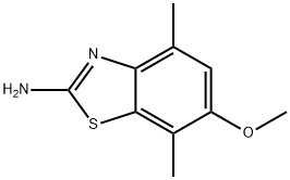 2-Benzothiazolamine,6-methoxy-4,7-dimethyl-(9CI) 化学構造式