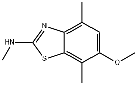 2-Benzothiazolamine,6-methoxy-N,4,7-trimethyl-(9CI) Struktur
