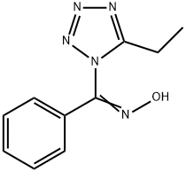 1H-Tetrazole,5-ethyl-1-[(hydroxyimino)phenylmethyl]-(9CI),500206-70-2,结构式