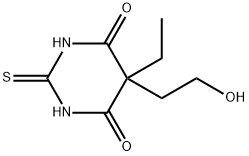 4,6(1H,5H)-Pyrimidinedione,5-ethyldihydro-5-(2-hydroxyethyl)-2-thioxo-(9CI) Structure