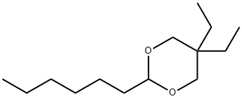 1,3-Dioxane,5,5-diethyl-2-hexyl-(9CI),500346-71-4,结构式