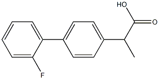 2'-Fluoro-α-methyl-4-biphenylacetic acid Structure