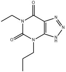 1H-1,2,3-Triazolo[4,5-d]pyrimidine-5,7(4H,6H)-dione,6-ethyl-4-propyl-(9CI) Struktur