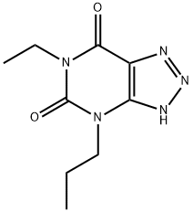 1H-1,2,3-Triazolo[4,5-d]pyrimidine-5,7(4H,6H)-dione,6-ethyl-4-propyl-(9CI) Structure