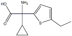 2-Thiopheneaceticacid,alpha-amino-alpha-cyclopropyl-5-ethyl-(9CI),500756-64-9,结构式