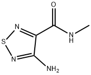 1,2,5-Thiadiazole-3-carboxamide,4-amino-N-methyl-(9CI) Structure