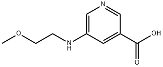 3-Pyridinecarboxylicacid,5-[(2-methoxyethyl)amino]-(9CI) 结构式