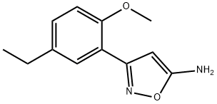 5-Isoxazolamine,3-(5-ethyl-2-methoxyphenyl)-(9CI) 结构式
