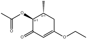 2-Cyclohexen-1-one,6-(acetyloxy)-3-ethoxy-5-methyl-,(5R,6S)-rel-(9CI) Struktur