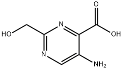4-Pyrimidinecarboxylicacid,5-amino-2-(hydroxymethyl)-(9CI) Struktur