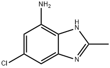 1H-Benzimidazol-4-amine,6-chloro-2-methyl-(9CI),501688-77-3,结构式