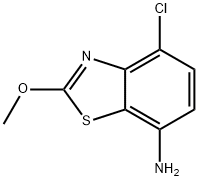 7-Benzothiazolamine,4-chloro-2-methoxy-(9CI) Structure