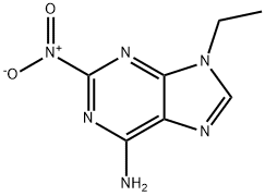 9H-Purin-6-amine,9-ethyl-2-nitro-(9CI) Structure