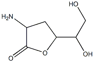 Hexonic acid, 2-amino-2,3-dideoxy-, gamma-lactone (9CI) Structure