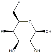 beta-D-lyxo-Hexopyranose, 4,6-dideoxy-4,6-difluoro-, (2Xi)- (9CI) Structure
