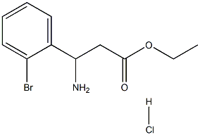 3-氨基-3-(2-溴苯基)丙酸乙酯,盐酸盐, 502841-89-6, 结构式