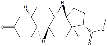 3-Oxo-5β-androstane-17β-carboxylic acid methyl ester Structure