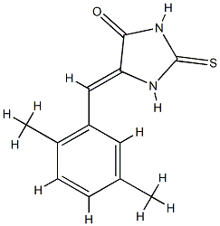 5-(2,5-dimethylbenzylidene)-2-thioxo-4-imidazolidinone,503065-61-0,结构式