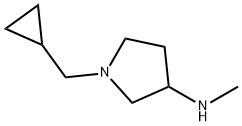 3-Pyrrolidinamine,1-(cyclopropylmethyl)-N-methyl-(9CI) 结构式
