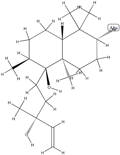 [αR,1S,4aβ]-6α-Bromo-α-ethenyldecahydro-1β-hydroxy-α,2β,5,5,8aα-pentamethyl-1-naphthalenepropan-1-ol Struktur