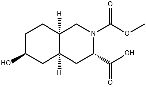 2,3(1H)-Isoquinolinedicarboxylic acid, octahydro-6-hydroxy-, 2-Methyl ester, (3S,4aS,6S,8aR)- 结构式