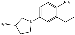 3-Pyrrolidinamine,1-(4-amino-3-ethylphenyl)-(9CI) 结构式