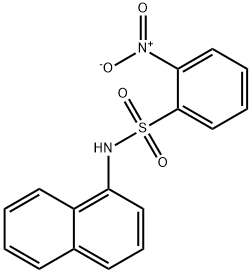 N-(1-naphthyl)-2-nitrobenzenesulfonamide Structure