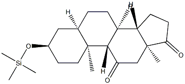 3α-(Trimethylsiloxy)-5β-androstane-11,17-dione,5042-90-0,结构式