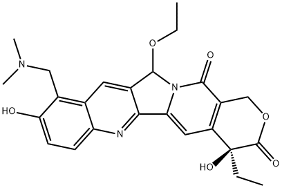 10-Hydroxy-9-[(diMethylaMino)Methyl]-5-ethoxy-(20S,5RS)-caMptothecin Structure