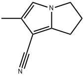 1H-Pyrrolizine-7-carbonitrile,2,3-dihydro-6-methyl-(9CI) 化学構造式