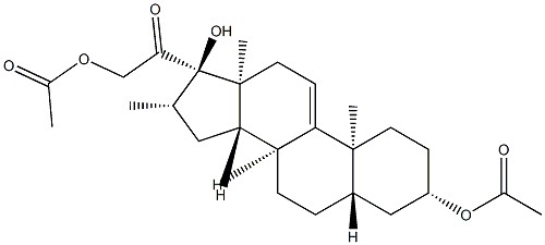 16 beta-methyl-5 alpha-delta 9(11)-pregnene-3 beta,17 alpha,21-triol-20-one-3 beta,21-diacetate|