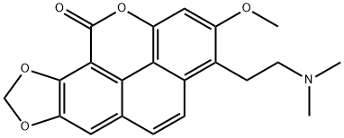 3-[2-(Dimethylamino)ethyl]-2-methoxy-10H-[1,3]dioxolo[6,7]phenanthro[4,5-bcd]pyran-10-one|