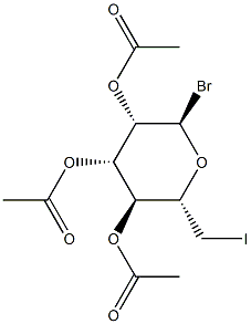 6-Deoxy-6-iodo-2-O,3-O,4-O-triacetyl α-D-mannopyranosyl bromide,50692-56-3,结构式