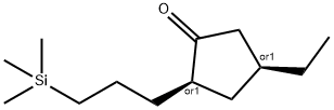 Cyclopentanone, 4-ethyl-2-[3-(trimethylsilyl)propyl]-, (2R,4S)-rel- (9CI)|