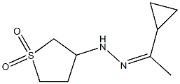 Ethanone, 1-cyclopropyl-, (tetrahydro-1,1-dioxido-3-thienyl)hydrazone (9CI)|