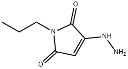 1H-Pyrrole-2,5-dione,3-hydrazino-1-propyl-(9CI) Structure