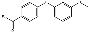 4-(3-methoxyphenoxy)benzoic acid Struktur