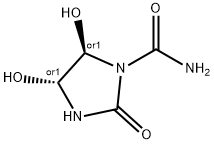 1-Imidazolidinecarboxamide,4,5-dihydroxy-2-oxo-,(4R,5R)-rel-(9CI) Structure