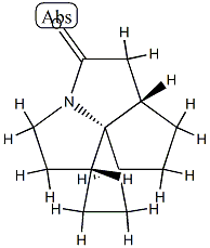2H-Pentaleno[1,6-gh]pyrrolizin-2-one,decahydro-,(3R,5aR,7aR,9aS,9bR)-rel-(9CI) 结构式