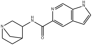 1H-Pyrrolo[2,3-c]pyridine-5-carboxamide,N-1-azabicyclo[2.2.1]hept-3-yl-(9CI) Struktur