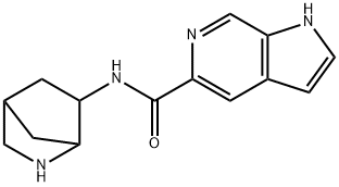 1H-Pyrrolo[2,3-c]pyridine-5-carboxamide,N-2-azabicyclo[2.2.1]hept-6-yl-(9CI) Struktur