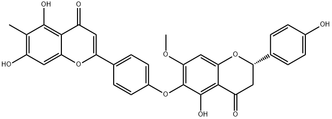タイワンホモフラボンB 化学構造式