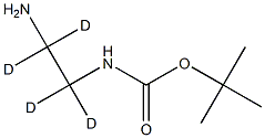 エチレン‐D4‐ジアミン‐1‐N‐T‐BOC 化学構造式